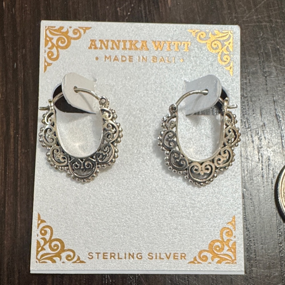 Annika Witt Sterling Silver Filigree Earrings